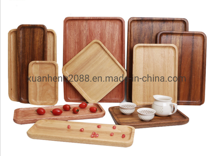 Appetizer and Breakfast Bamboo Snack Cake Wood Serving Plate Serving Dish