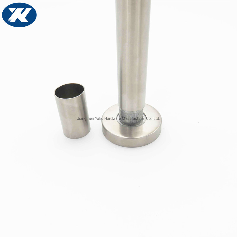 Stainless Steel Toilet Partition Small Wall Mounted Tube Support Washroom Partition Fitting