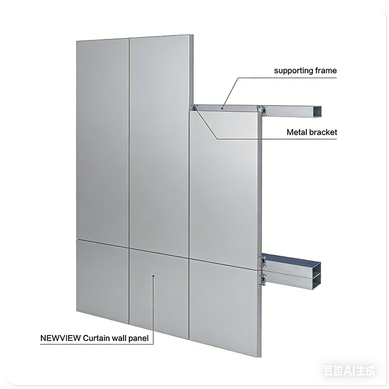 Fine Craft Long Lasting Curtain Wall Colored Cement Curtain Wall Panel