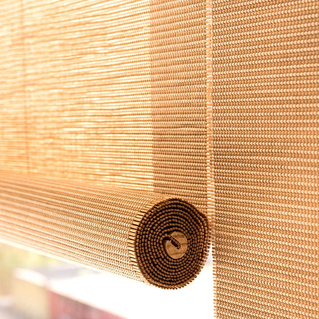 High Privacy Bamboo Curtains Window Rolling Blind