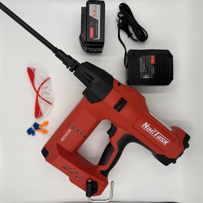 Heavy Duty Upholstery Framing Brad Nail Gun Tacker Cordless Battery Nailer