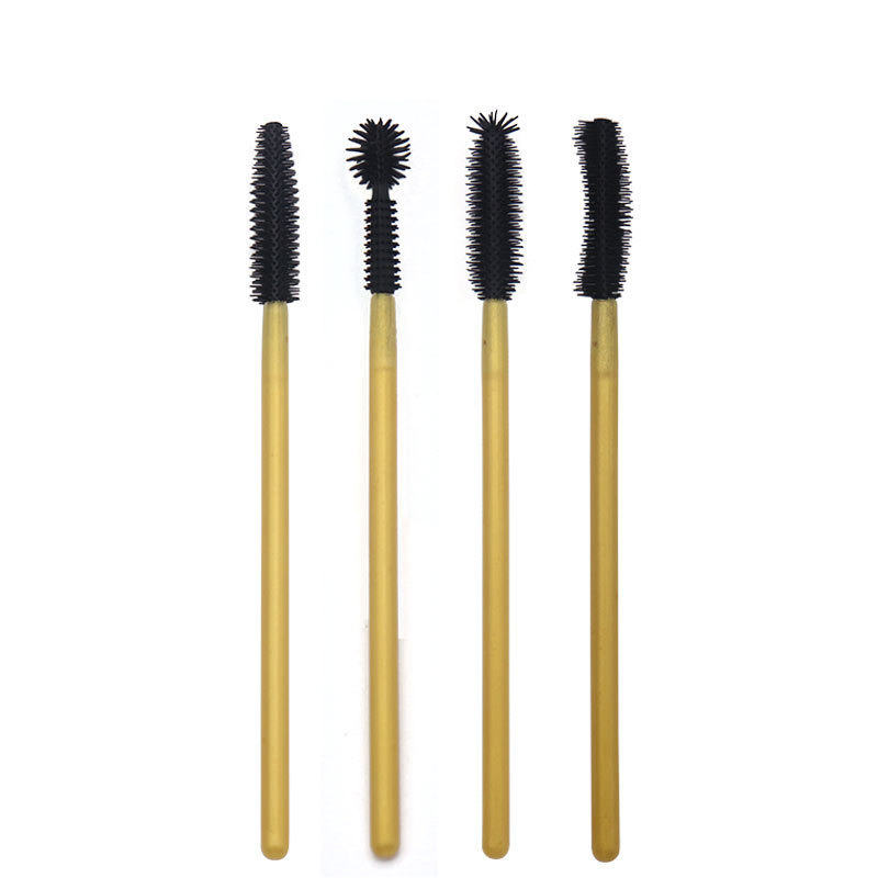Mt Lashes Supplier Colorful Disposable Mascara Brush Silicone Head Wands Applicator Makeup Brush