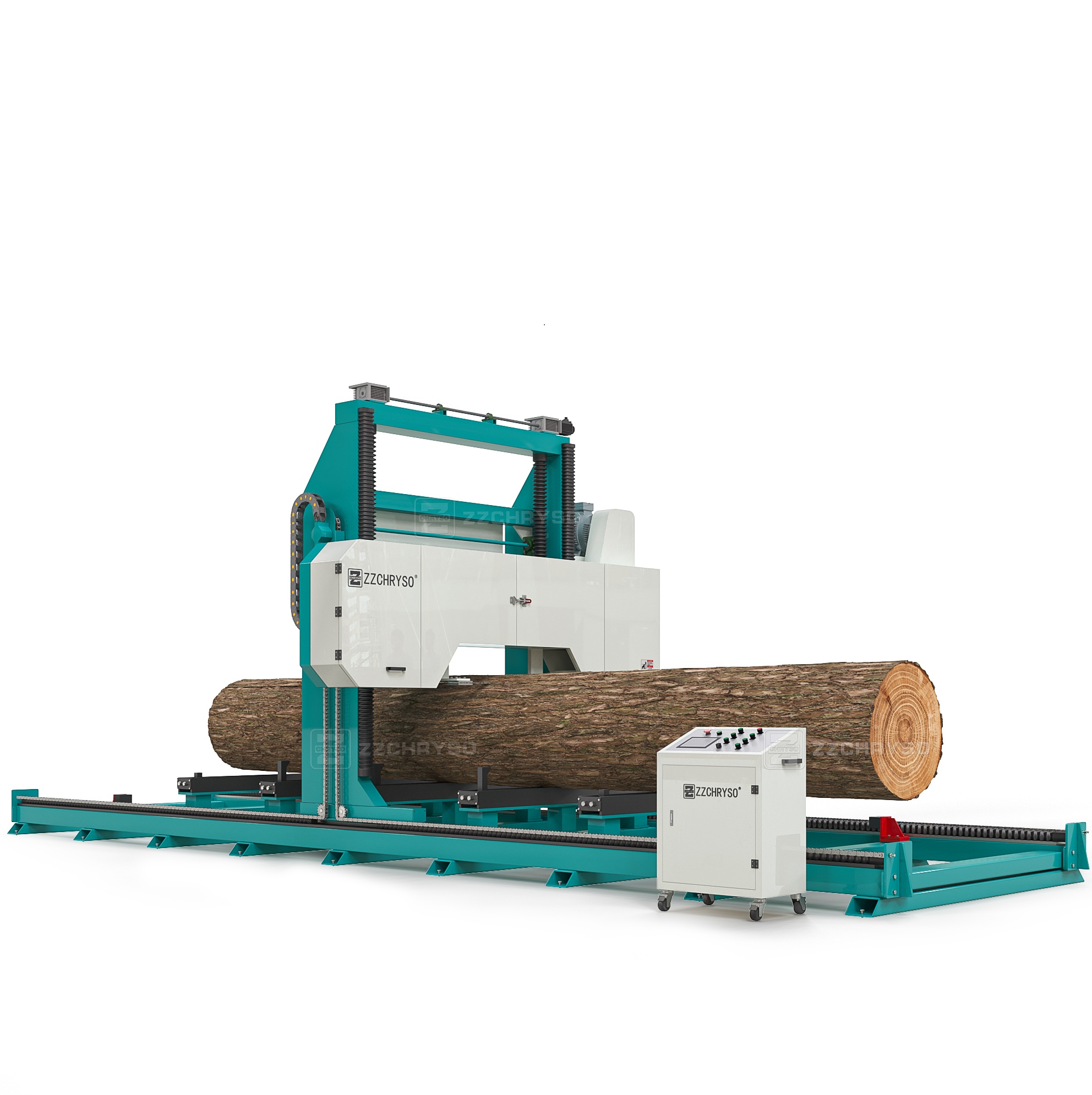 Станок ленточнопильный портативный гидравлический с ЧПУ по дереву