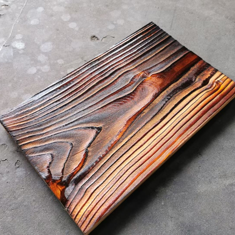 Custom-Design Carbonized Burnt Charred Outdoor Exterior Shou Sugi Ban Solid Wood Cladding Wall Panels