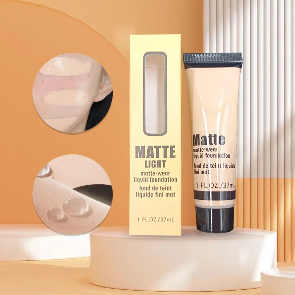 Make Your Own High Quality Foundation Liquid Full Cover Long Lasting Private Label Matte Waterproof Makeup Foundation OEM