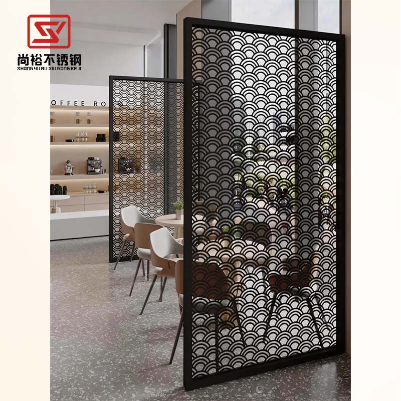 Metal Privacy Screen Fence Decorative Panel Wall Art Outdoor or Indoor Stainless Steel Screen Partition