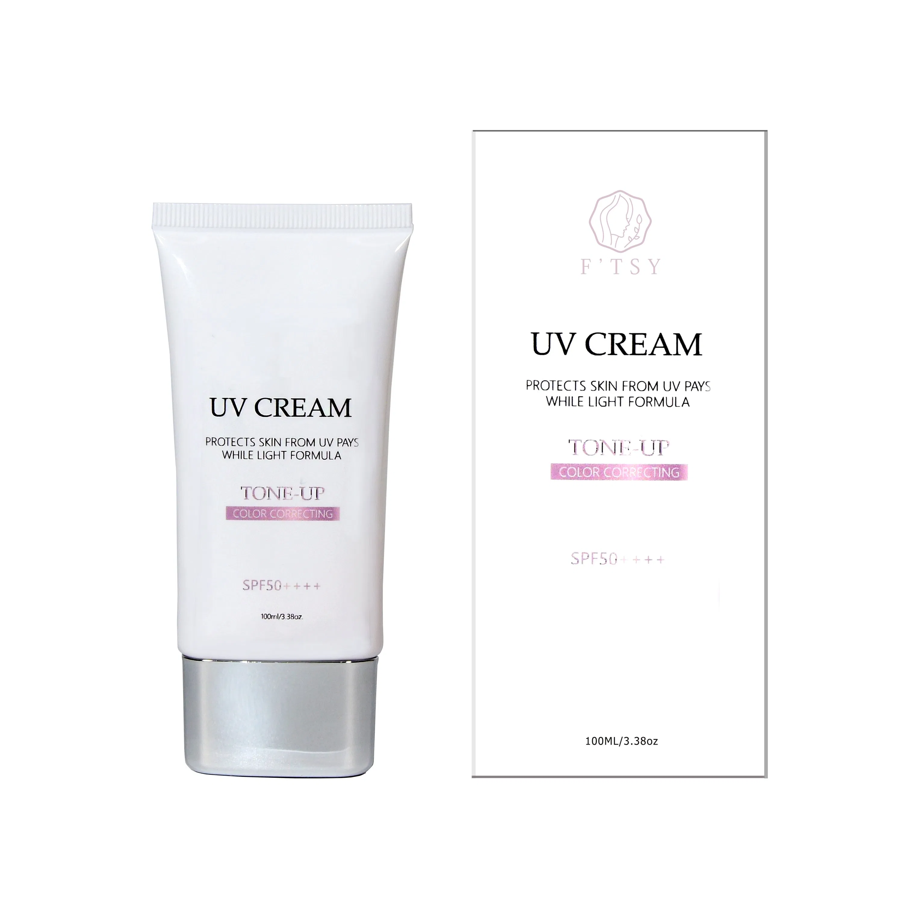 Customized Logo SPF 50 Sunscreen Non-Greasy Moisturizing Waterproof 100ml Face Sunscreen