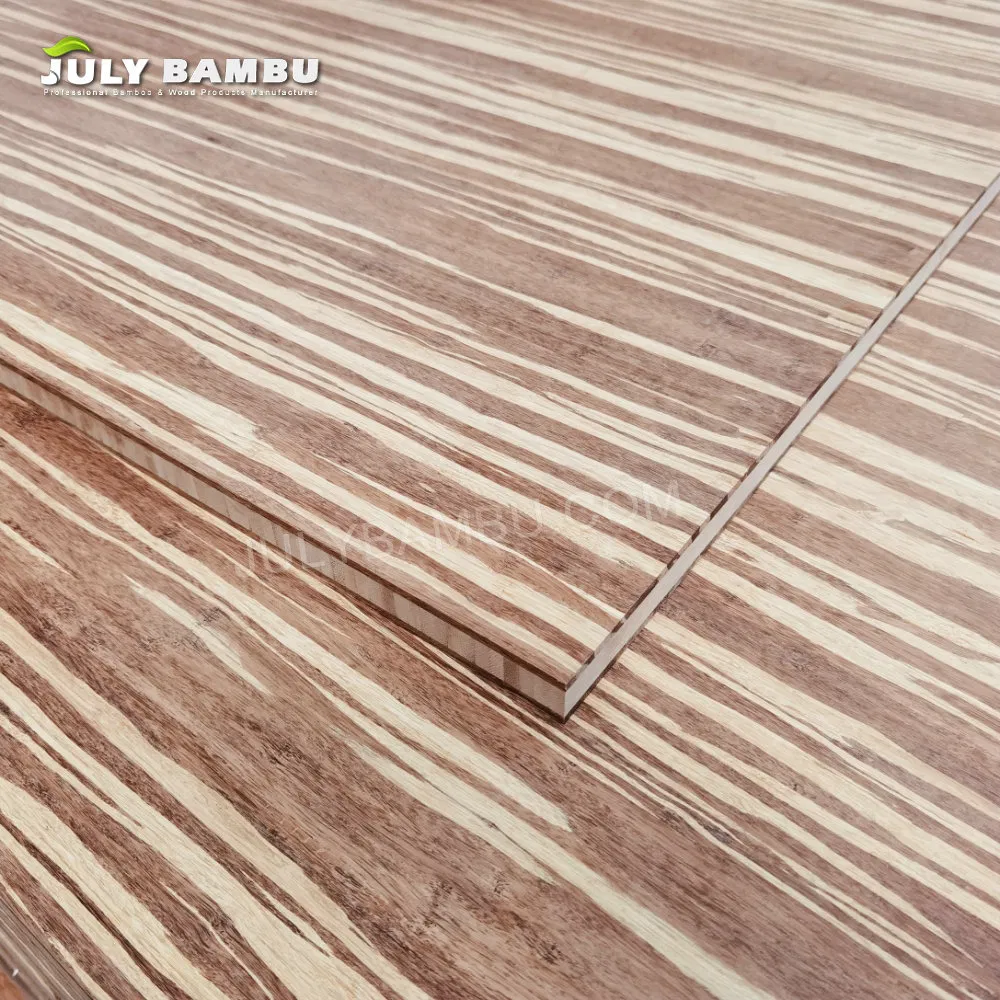 Strand Tiger Stained Laminated Bamboo Plywood Board for Worktops