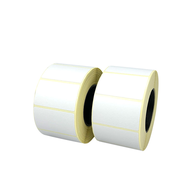 Customize Yellow Liner Barcode Qr Code Removable Thermal Paper Blank Label