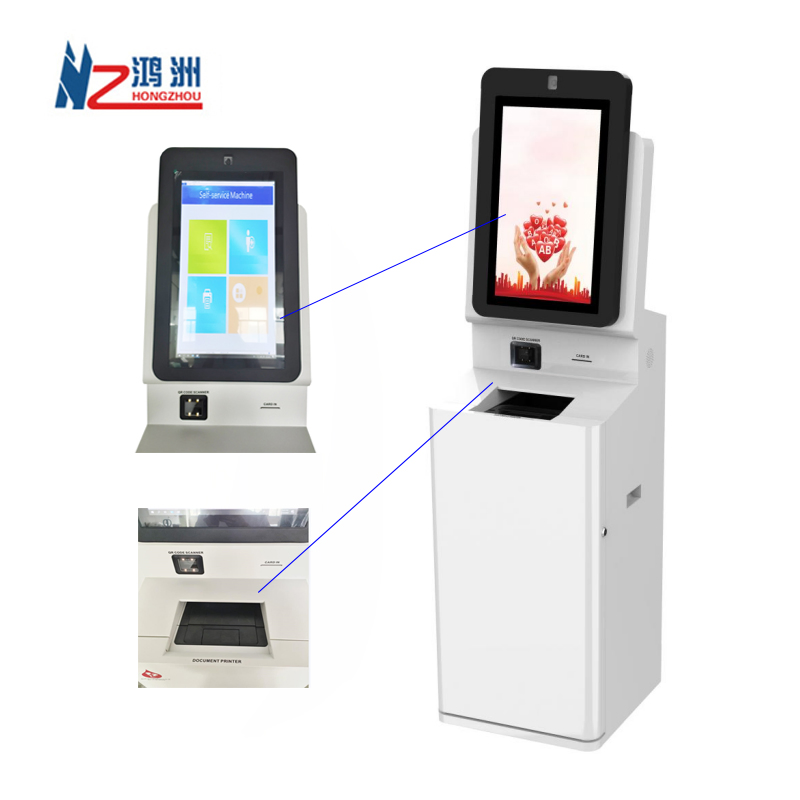 Turnkey Solution Software+Hardware 21.5 Inch Touch Screen Self Service A4 Printing Kiosk