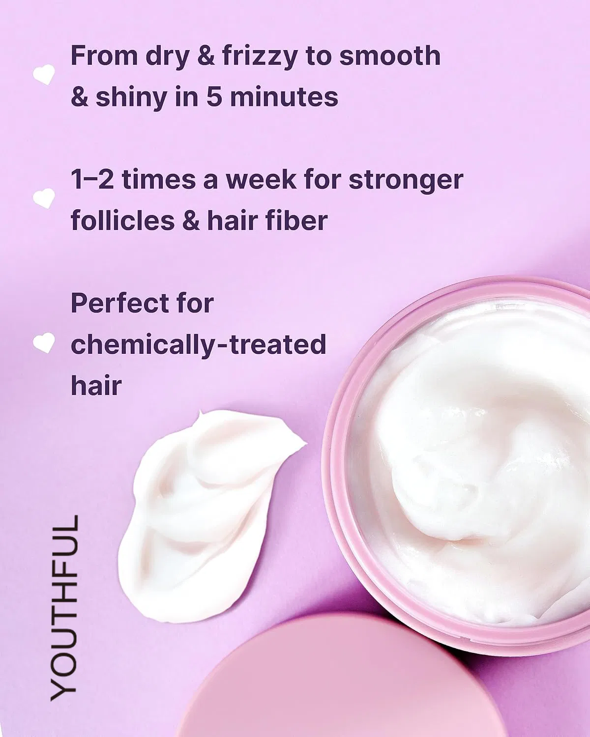 Deep Repair Hydration for Dry Damaged Hair Mask Keratin Protein Boost