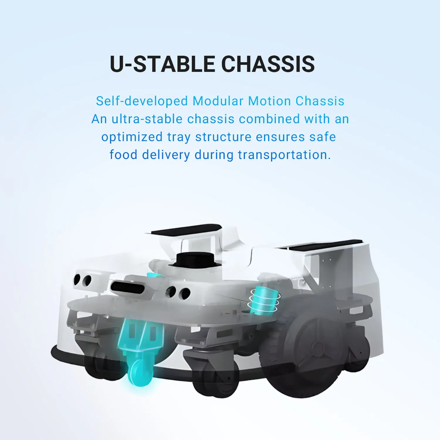 Intelligent Delivery Robot Multi-Location Delivery Hotel & Restaurant Efficient Service Solution