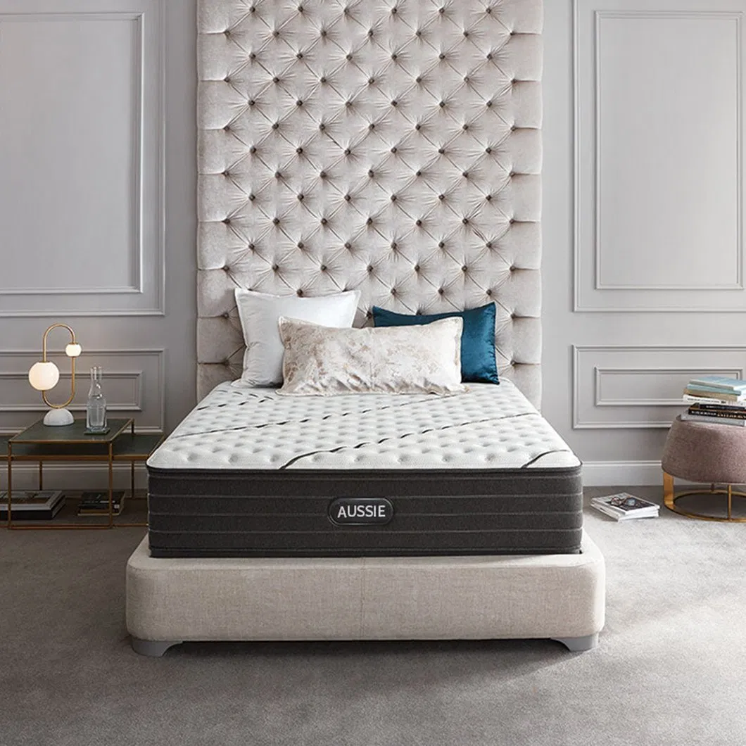 China Wholesale Sleeping Well Pocket Coil Gel Memory Foam Natural Latex Mattress in a Box Queen King Size Bedroom Spring Mattress