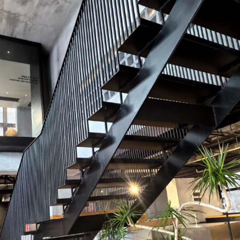 Steel Structure Staircase for Construction Engineering Walkway Steel Staircase