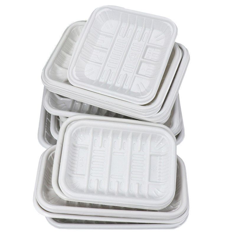 Biodegradable Food Plates Disposable Catering Product Cornstarch Meat and Fruit Tray