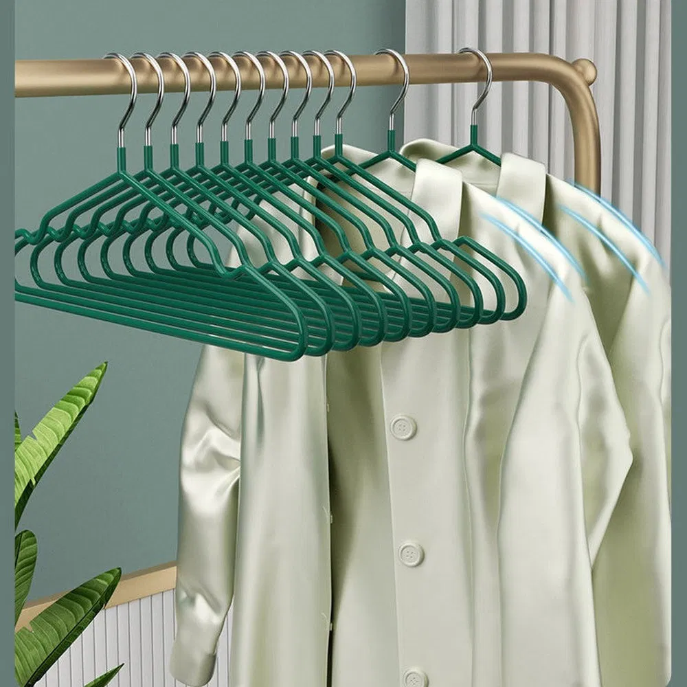 Прочная вешалка для одежды с ПВХ покрытием RY42123