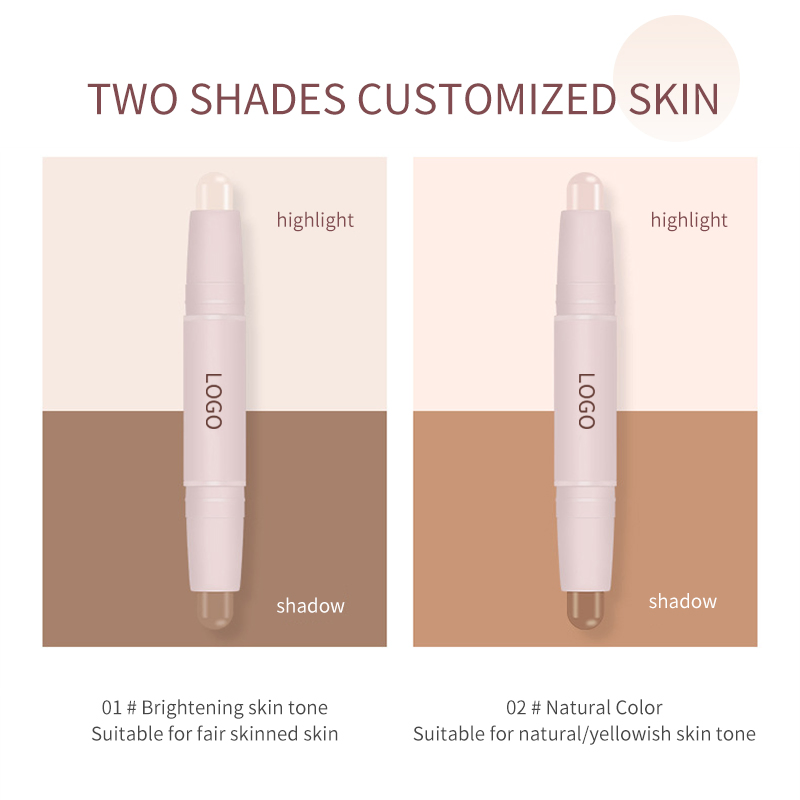 Ditong Double Head Smooth Concealer Stick Matte Highlight Tube Stick