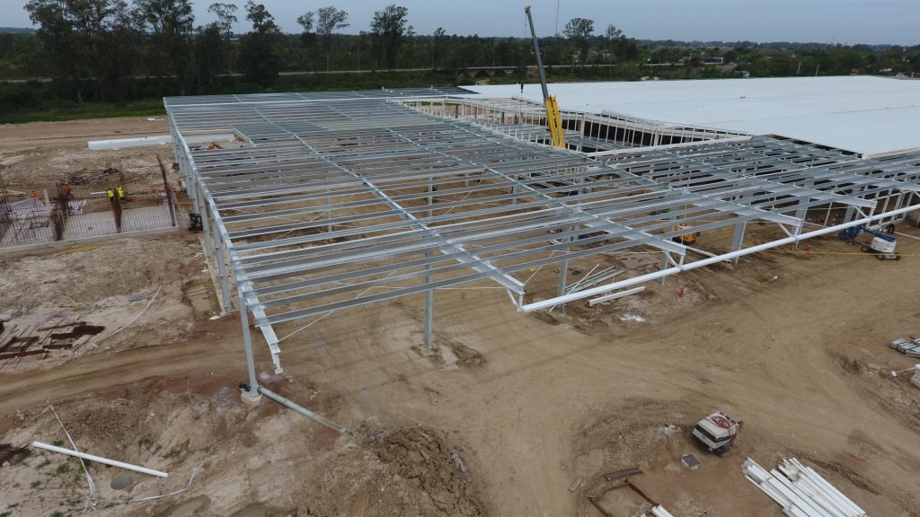 Used in Supermarkets Prefabricated Steel Structure with CE Certification