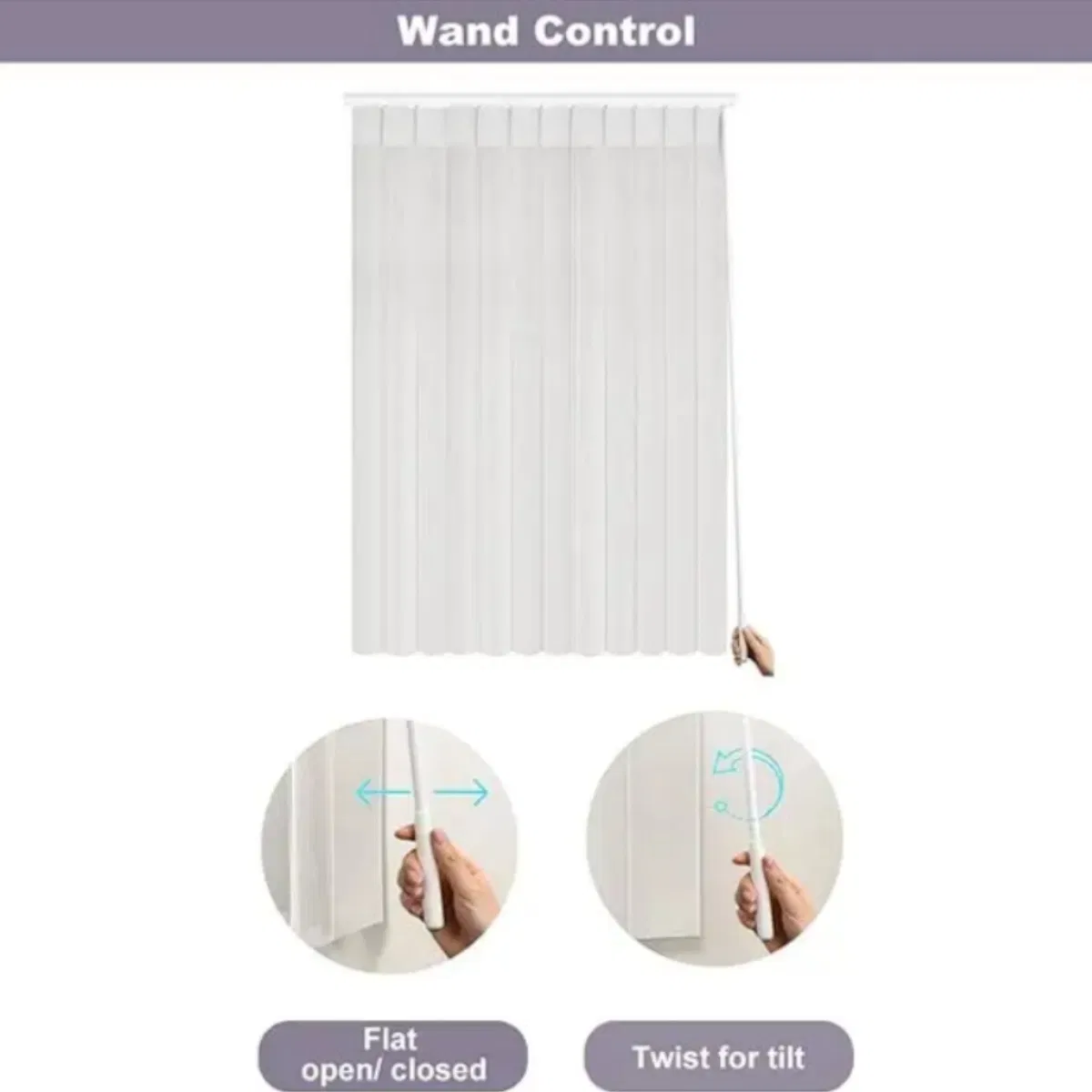 OEM Design Sheer Dream Fabric Polyester Home Office Cordless Vertical Panel Blind