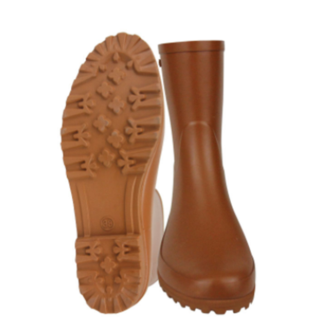 Women′ S Printed Waterproof Natural Rubber Boots for Ladies Outdoor Footwear