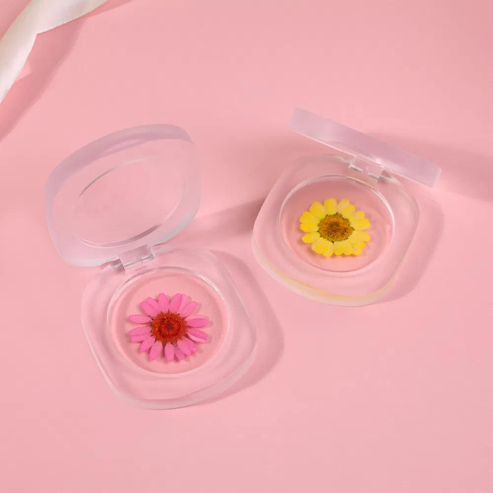Real Flower Transparent Blush Cream Color Changing Cheek Cosmetic Luxury Long Lasting OEM Blusher