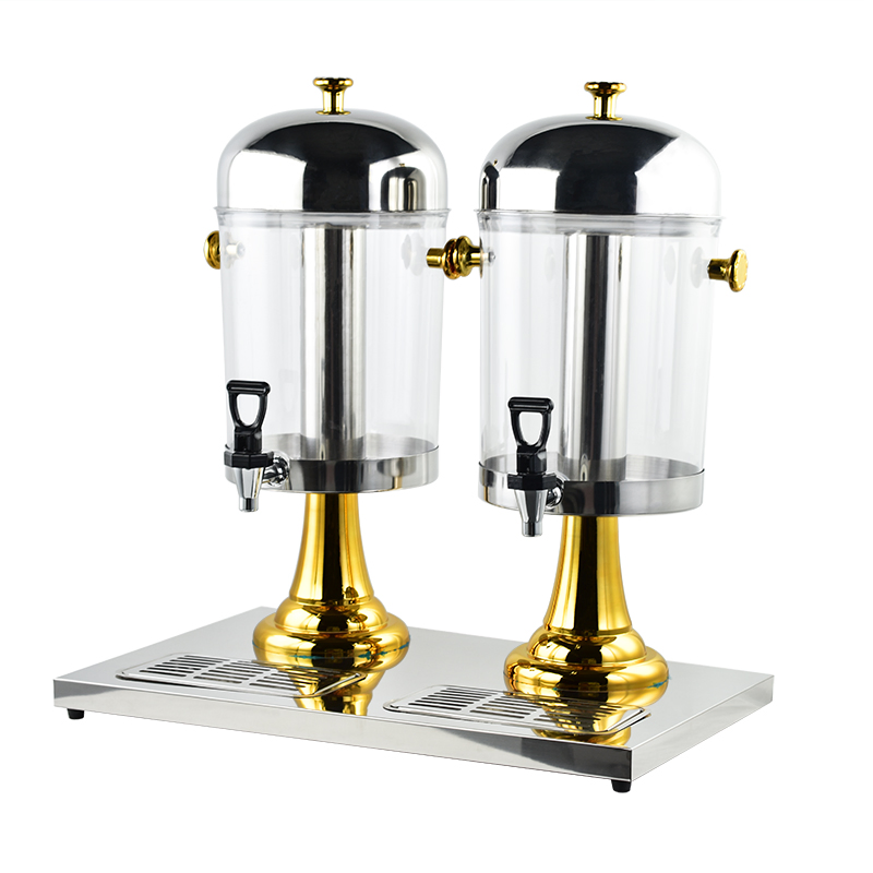 Large-Capacity Juice Tub Beverage Containers with Stainless Steel Handle Triangular Bracket
