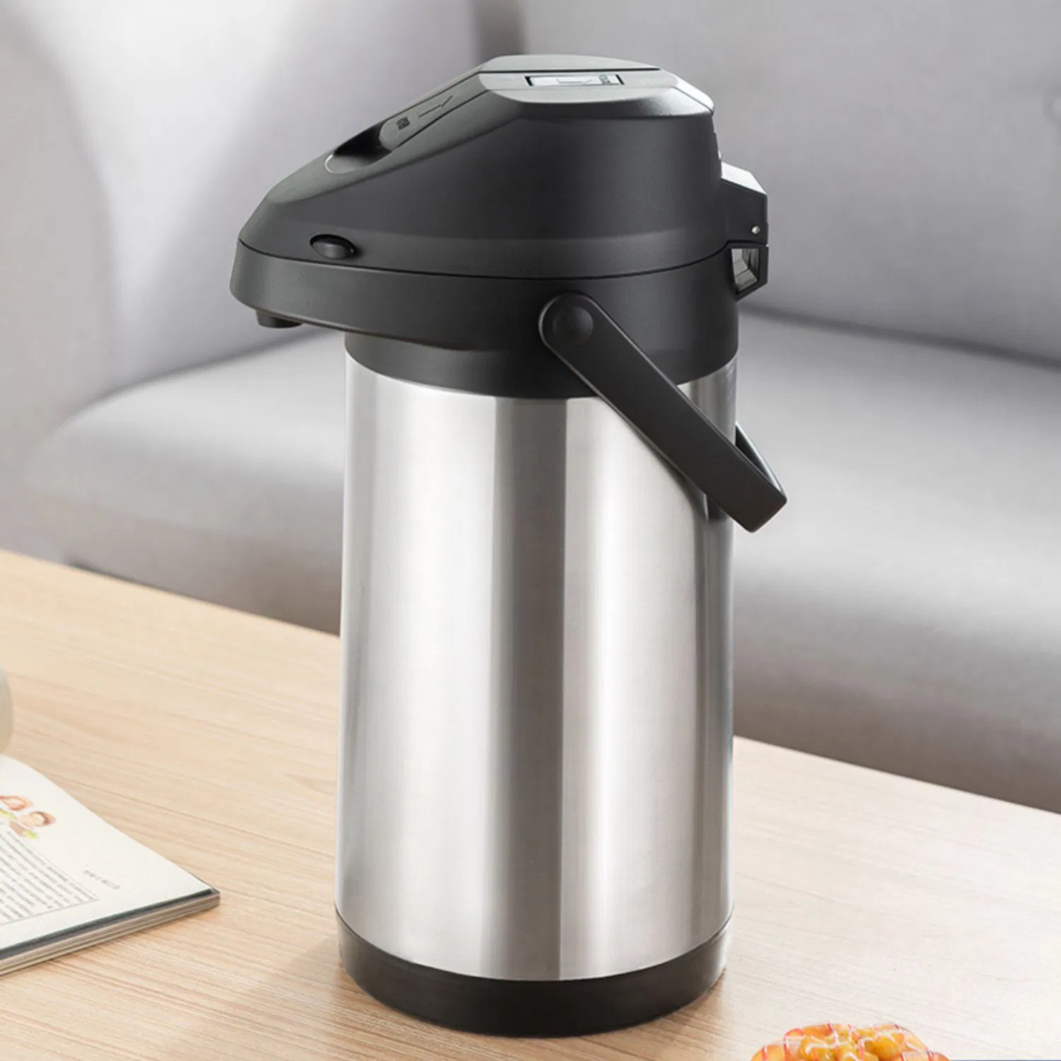 Airpot Thermos Stainless Steel Coffee Carafe Inox Termo Hot Cold Water Termoc Vacuum Flask