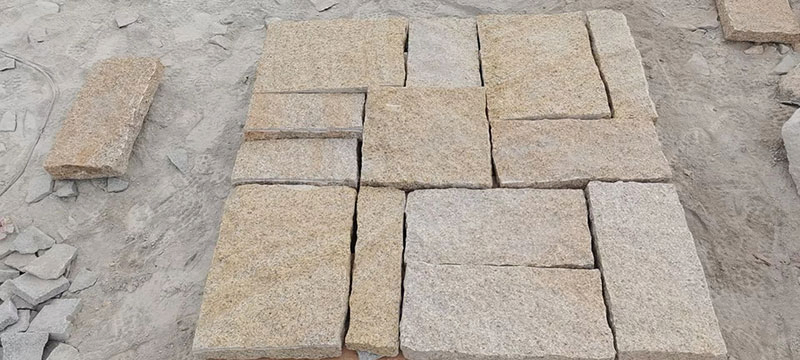 Natural Stone Yellow Rusty G682 Granite Stone Tile for Outdoor Decoration