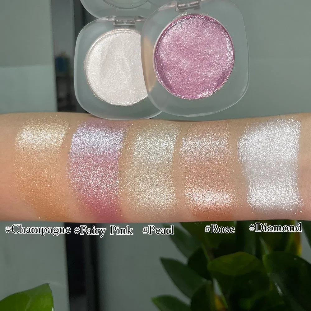 Customized Individually High Pigment Highlighter Palettes Private Label Highlighter Makeup