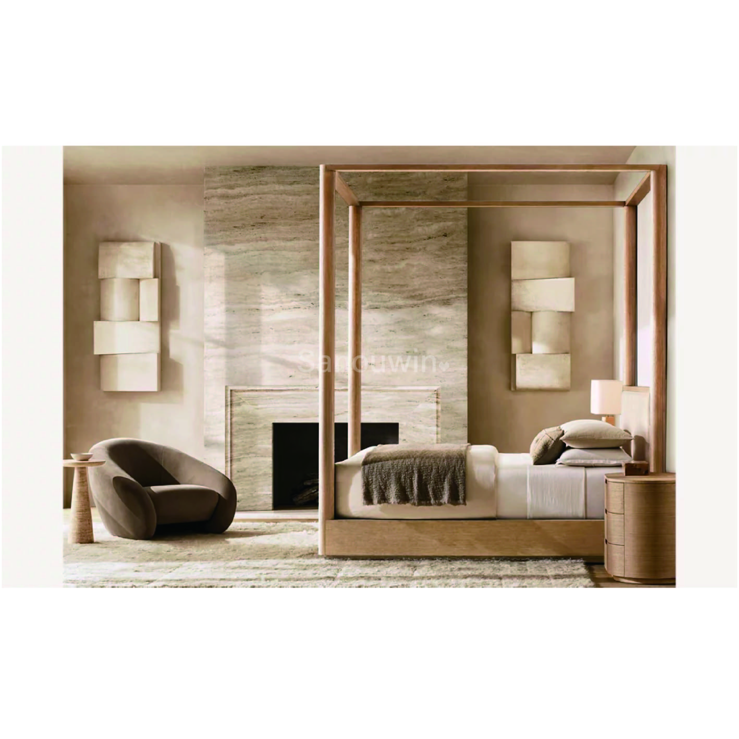 Мебель для гостиной итальянский стиль модульный диван дерево