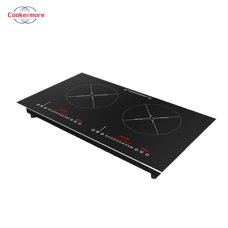 Home Appliance Energy Saving Portable Embedded Dual Screen Sliding Induction Cooker