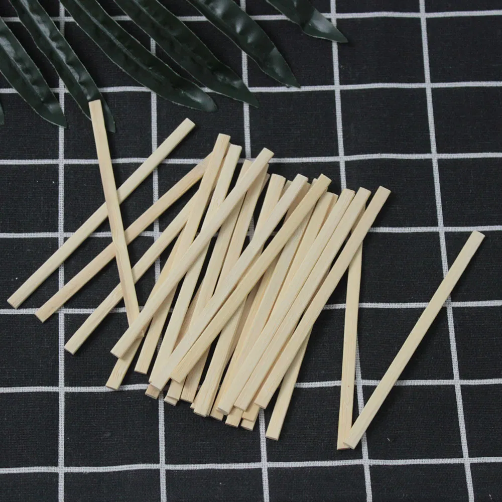 Biodegradable Bamboo Tea Coffee Stirrer and Cocktail Sticks Dispenser