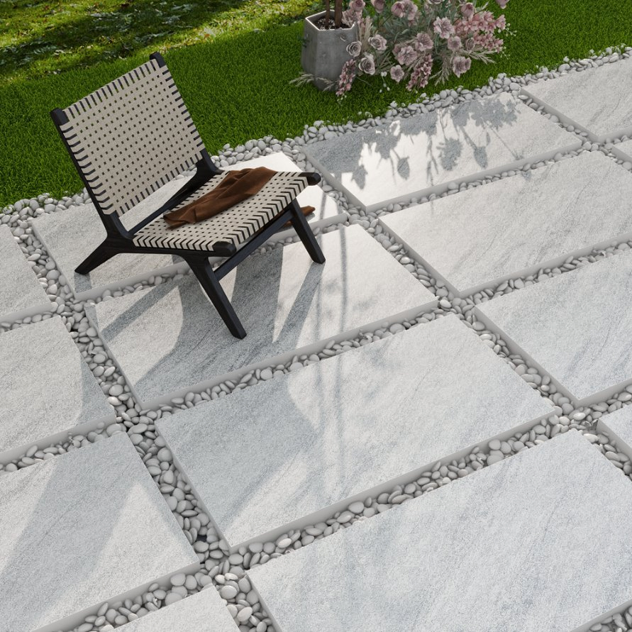 Foshan 600*1200 18mm Garden Anti Slip Outdoor Rustic Porcelain Floor Tiles
