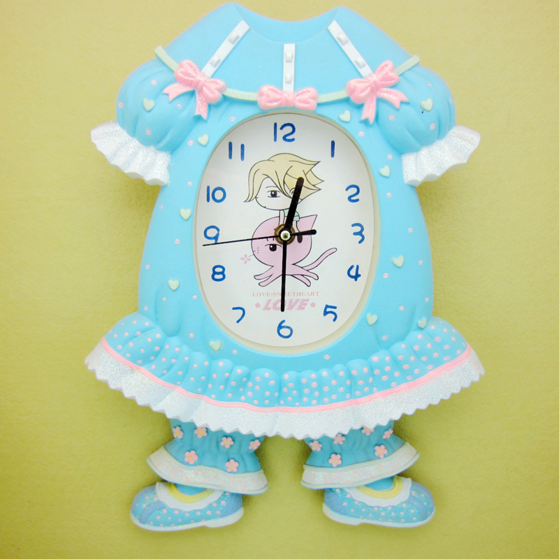 OEM&ODM Kids Plastic Cartoon Snail Big Leaf Wall Clock Multiple Styles Can Choose Decorative Children Room Wall Clocks