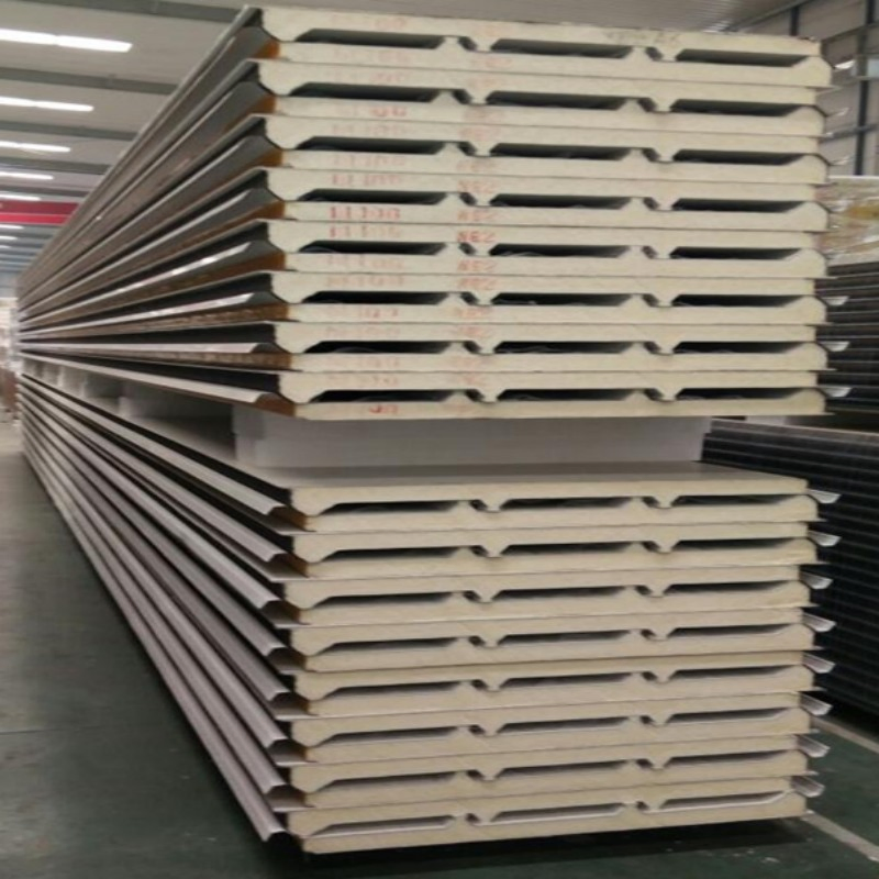 Insulated EPS/Rockwool/PU/Polyurethane Foam Wall Roof Construction Material Sandwich Panel for Warehouse/Workshop/Coldroom/Cleanroom