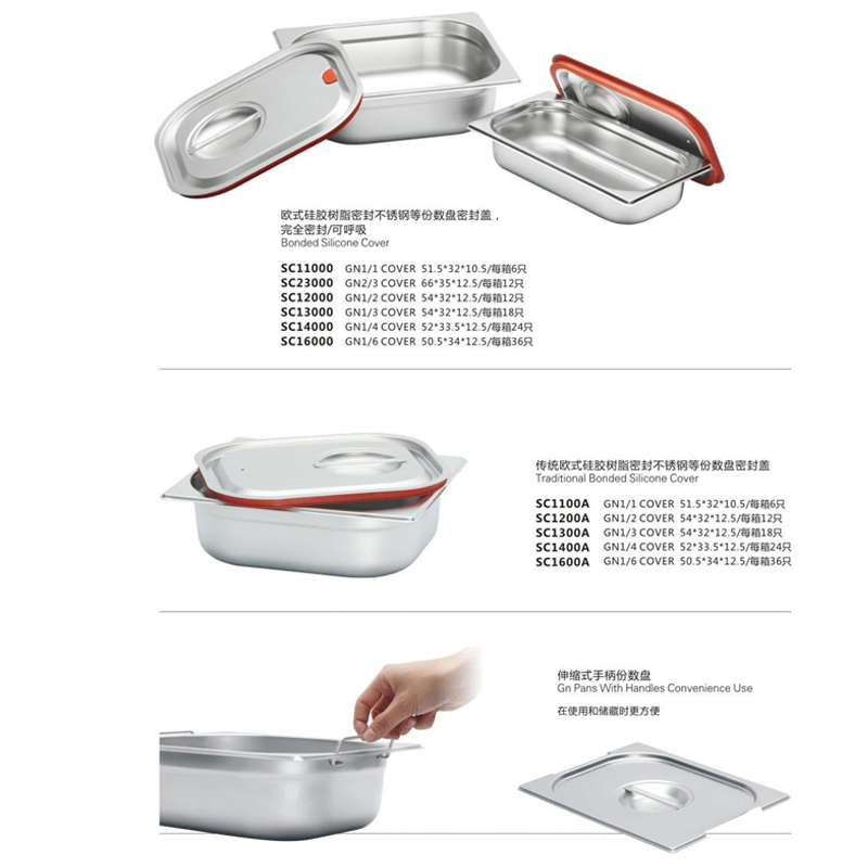 Stainless Steel 1/1 100 Full Size Gastronorm Tray Serving Gn Pan