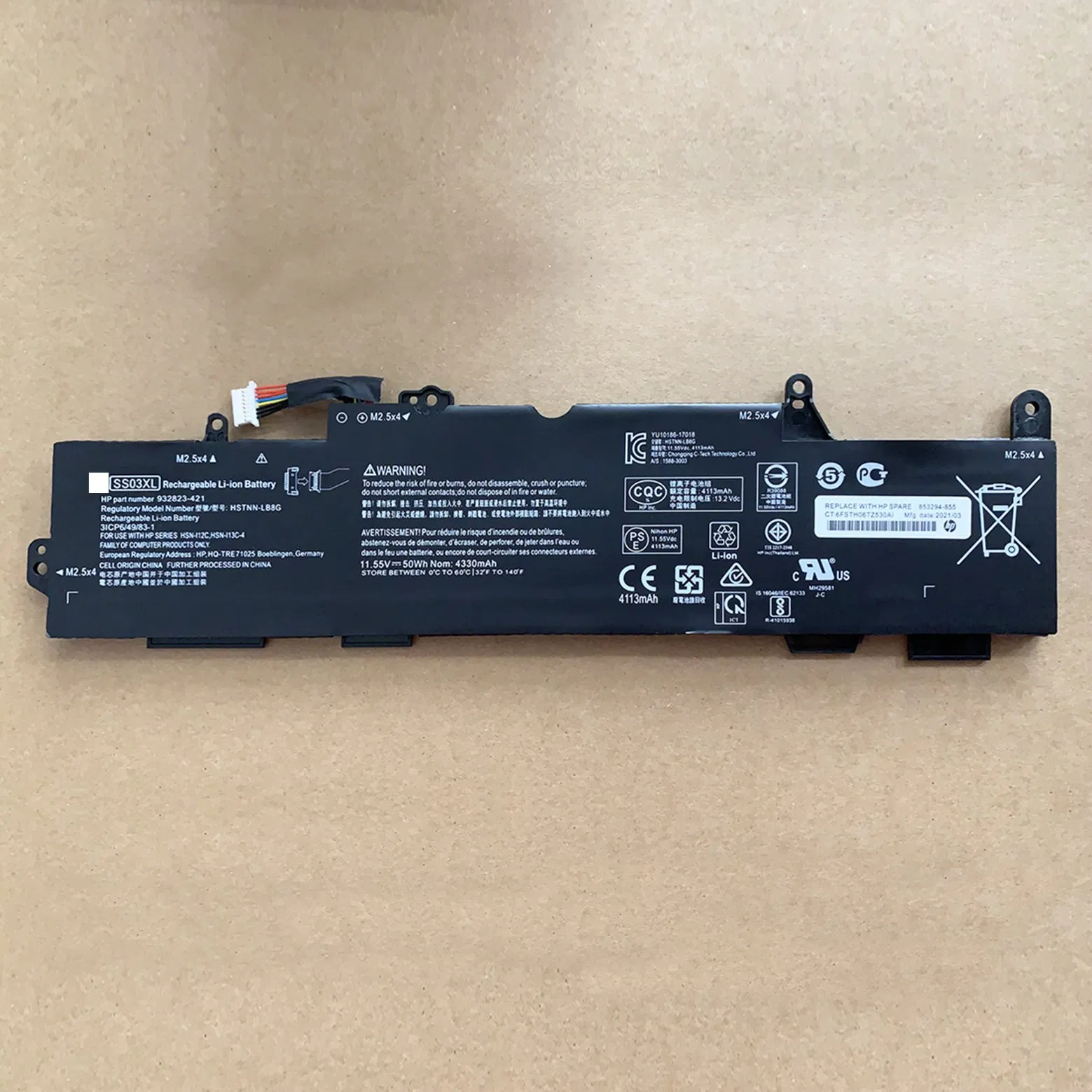 High-Performance Ss03XL Battery for HP Elitebook 840 G5