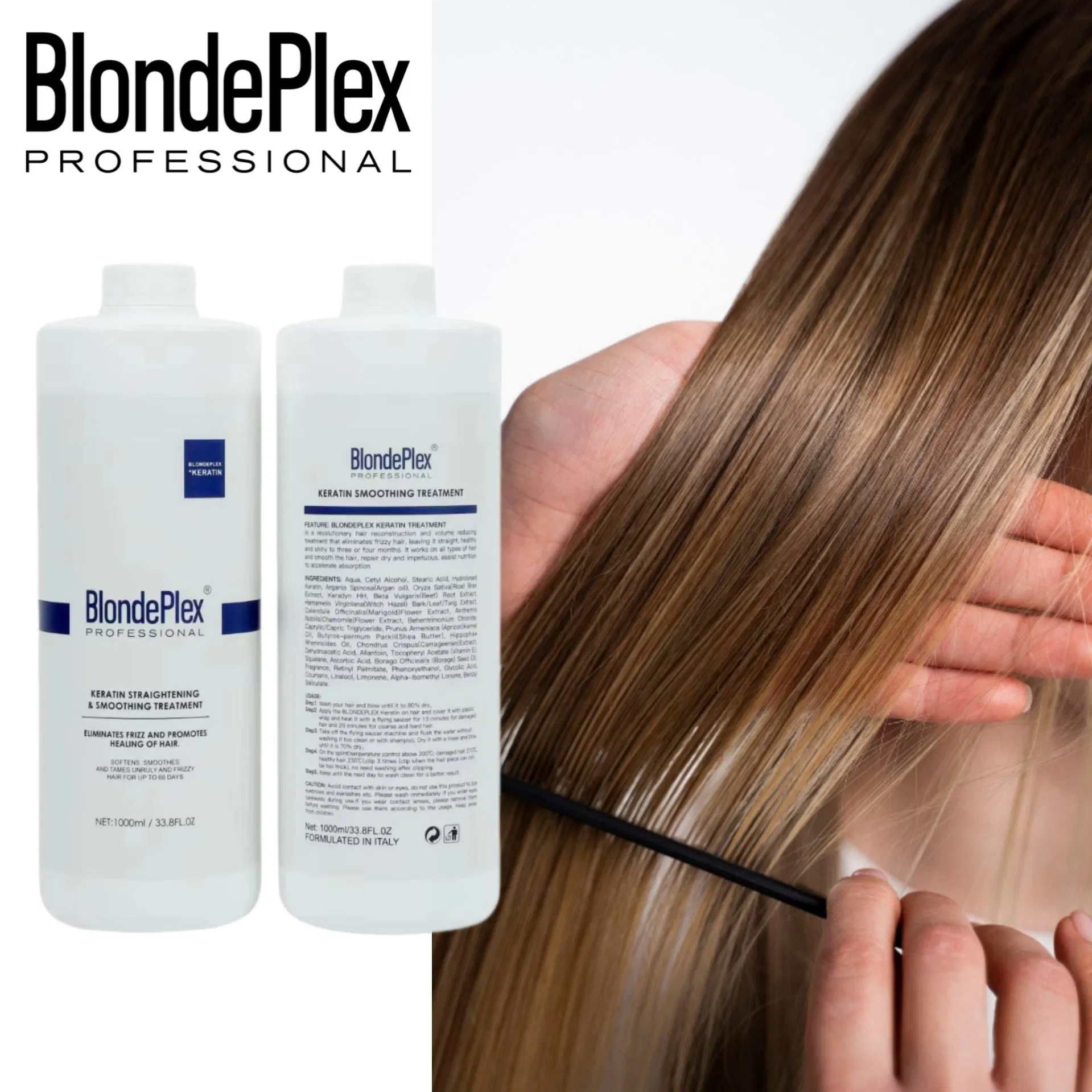 Private Label Brazilian Hair Keratin Shampoo Treatment Protects Damage Hair 1000ml Without Formaldehyde Brazilian Quality