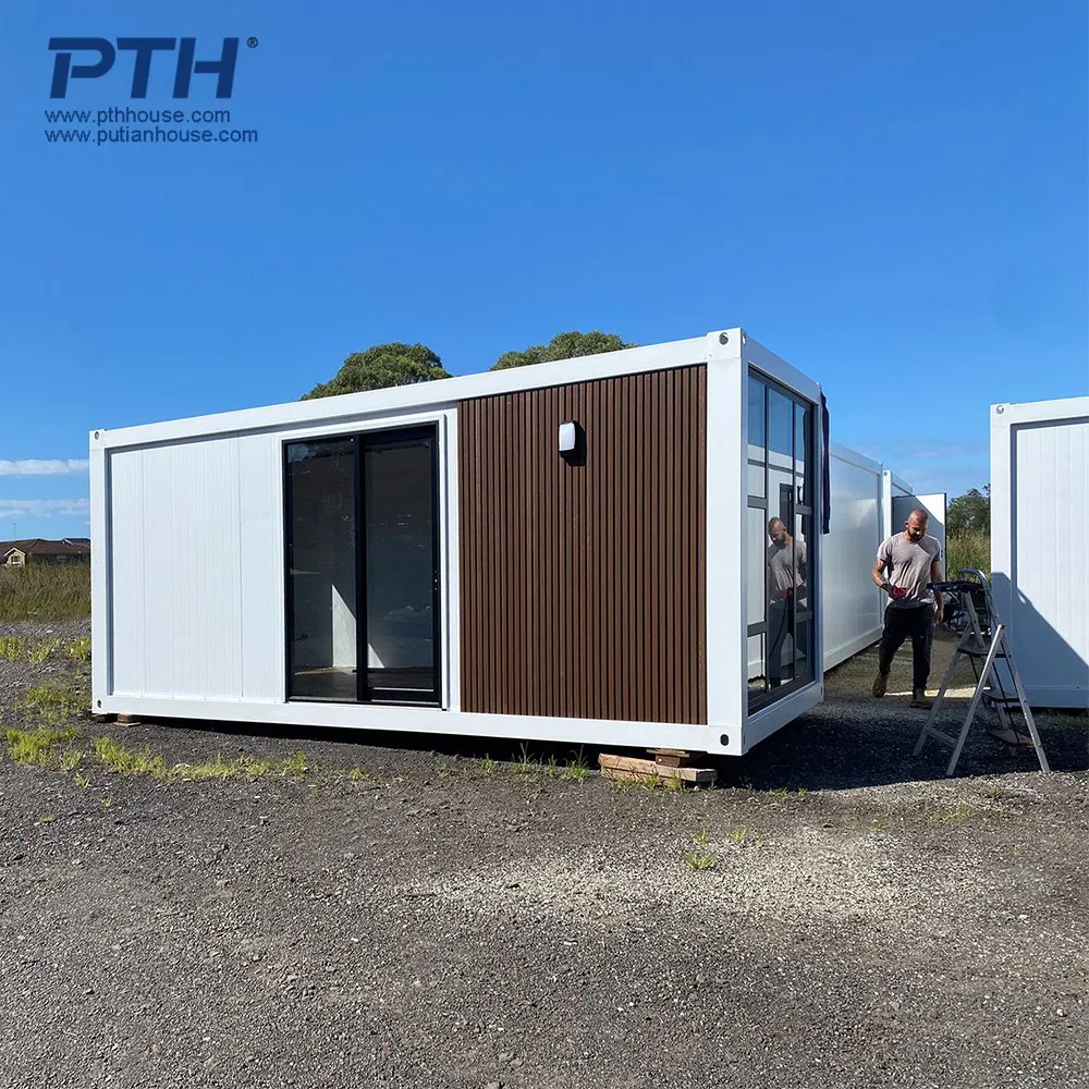 Glass Wall Luxury Modern Living House Prefabricated Flatpack 20 FT Modular Hotel Sandwich Panel Office Container Home Container House Modular Office Classroom