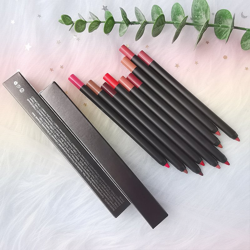 Custom Logo Pink Package Long Lasting Lipliner Wholesale Pink Matte Pigment Brown Custom Creamy Lip Private Label Lipliner