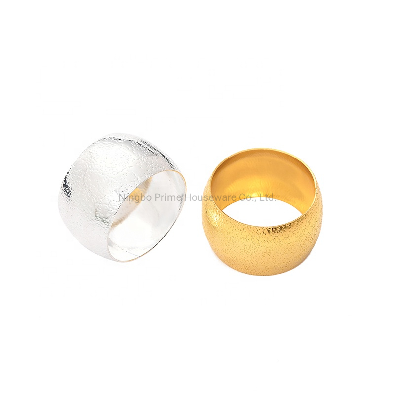 Wholesale Stocked Brass Gold Silver Metal Iron Material Cheap Napkin Ring for Home Decor, Everyday Use, Festival