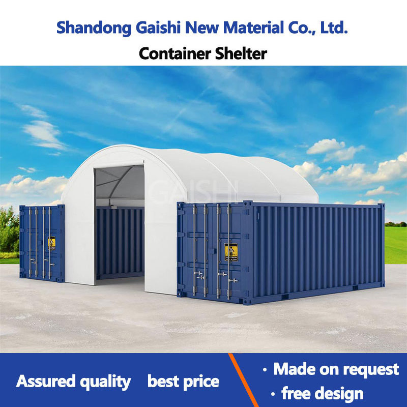 Prefabricated PVC Galvanized Steel Pipe Dome Container Shelter Tent for Storage Warehouse