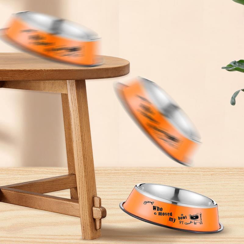 Colorful Pet Bowls for Dogs and Cats - Stainless Steel Feeding Dishes