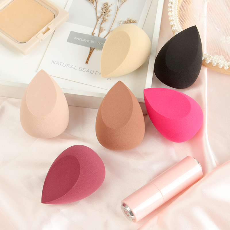 Wholesale Waterdrop Non Latex Muti-Colored Foundation Blending Powder Puff Cosmetic Puff Makeup Sponge