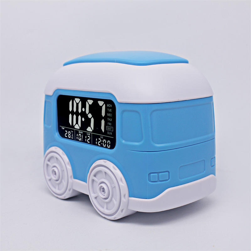Kids Cartoon 3 Group Alarm Talking Button Clock