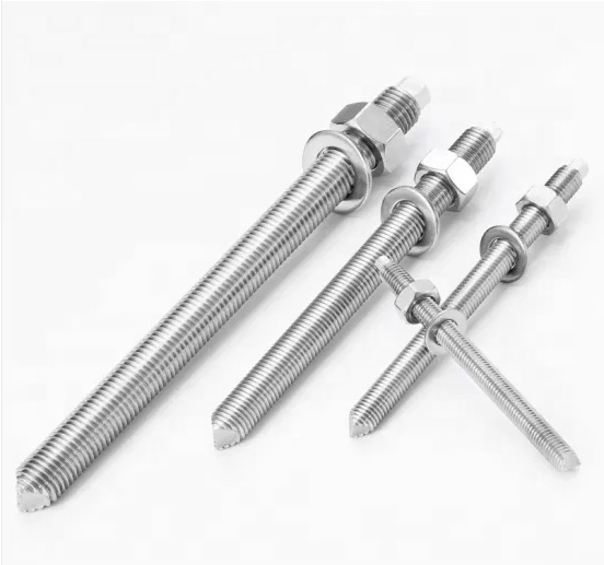 High Tensile Stainless Steel 304 316 Chemical Anchor Bolt for Building Construction