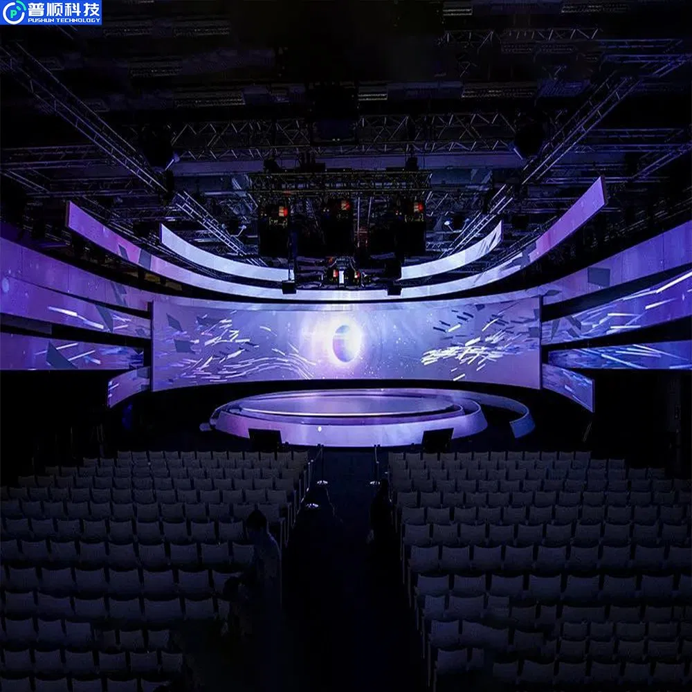 Pushunled P2 P2.5 Circular Spherical Indoor Video Wall LED Module Flexible LED Display Screen