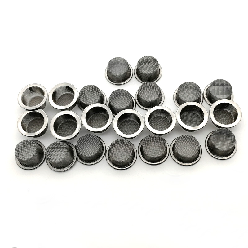 Stainless Steel Screen Rimmed Pipe Bowl Smoke Screen Filters for Crystal Pipe