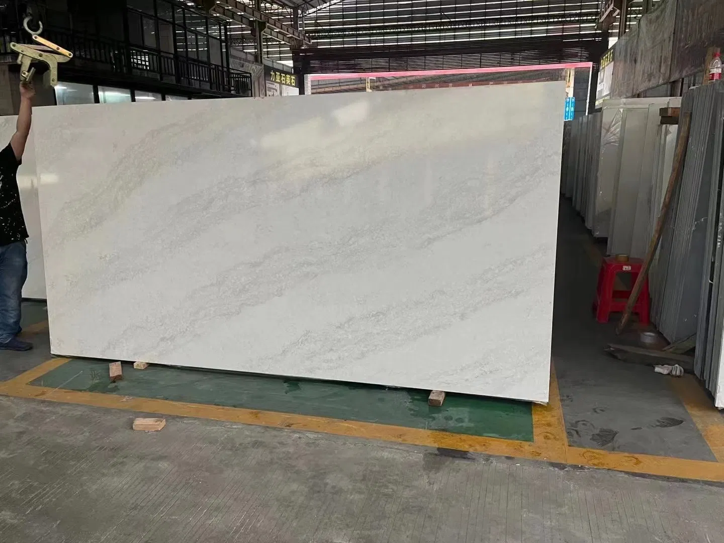 Artificial Quartz Stone Slab Carrara White Engineer Marble Price