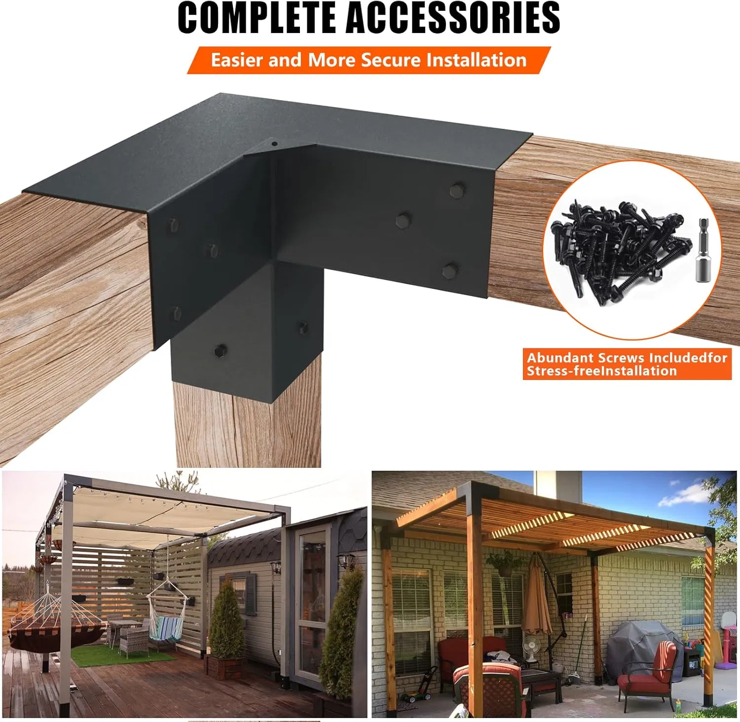 Feet Extenda Eave Decorative 2X2 and 2X4 Deck Pergola Brackets
